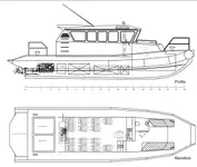 NEW 14M HDPE FAST PATROL BOAT / WATERJET