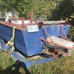 1995 17′ x 6.5′ x 1′ Steel Flat Bottom Jet Propelled Work Boat